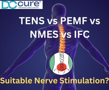 TENS VS PEMF VS NMES VS IFC never stimulation 